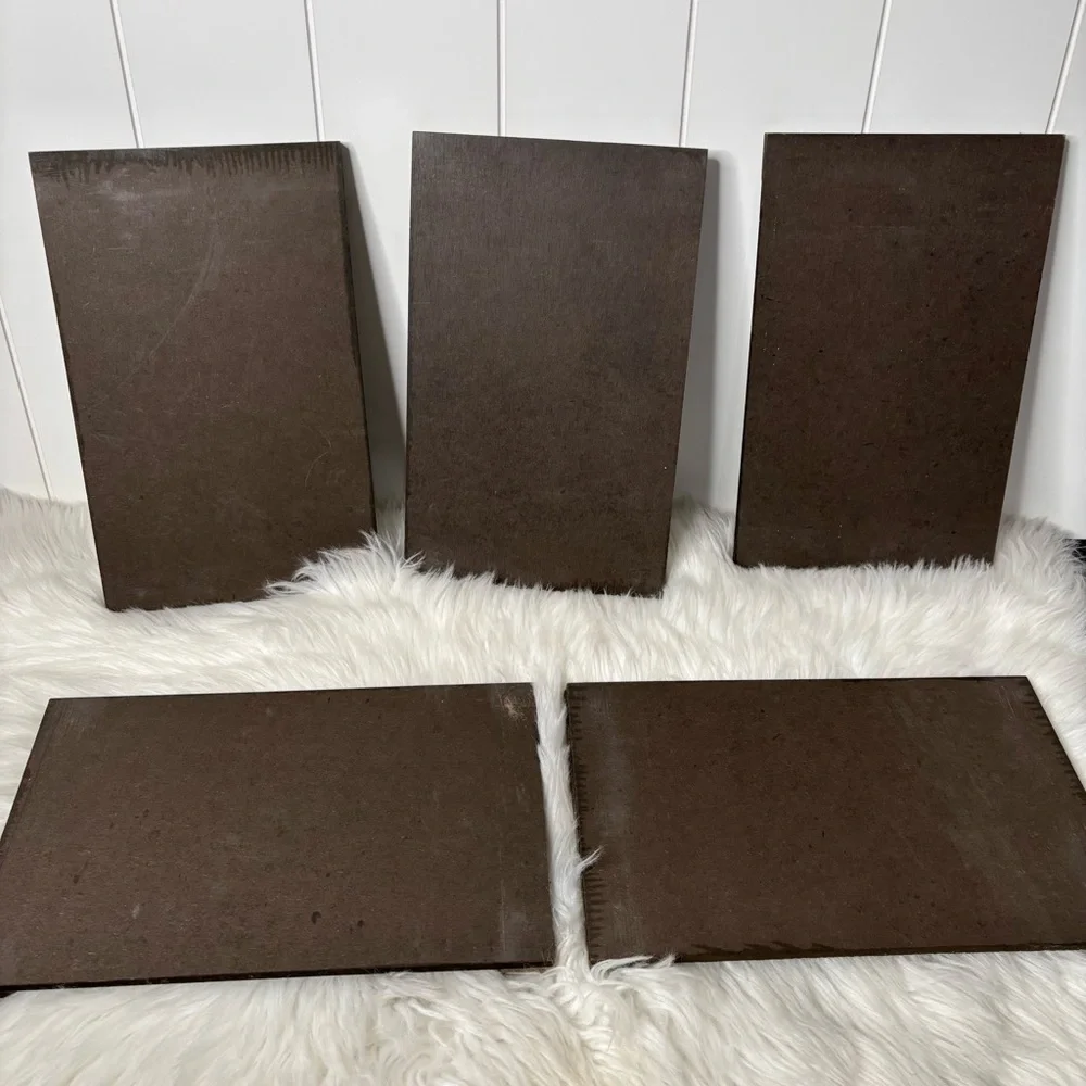 Rustic wooden Boards for Crafting or Centerpieces decor set of 5